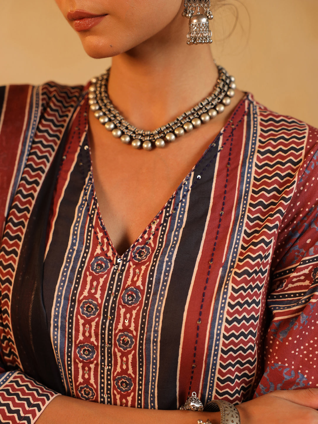 Nargis | Terracotta Suit Set