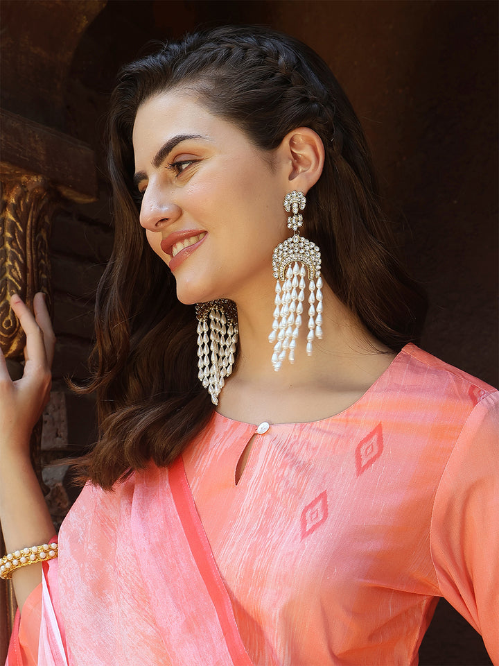 Coral Ikat Charm Suit Set