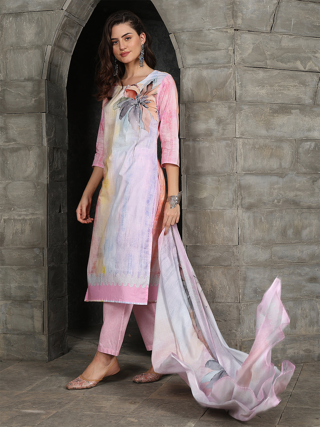 Dreamscape – Pastel Ombre Cotton Suit Set