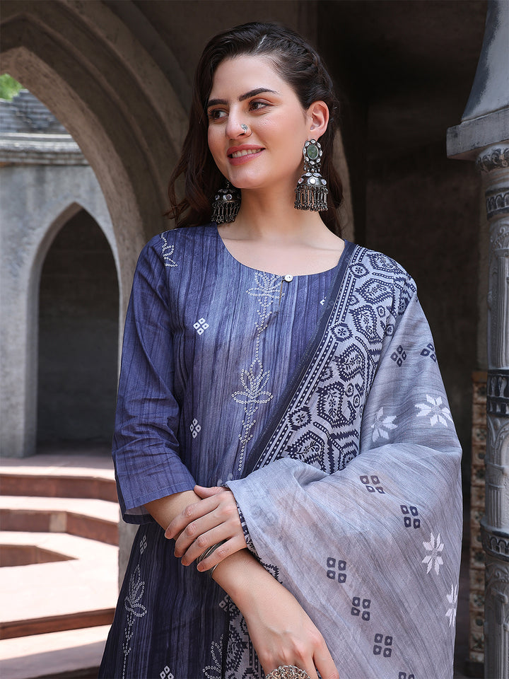 Midnight Indigo Grace Suit Set