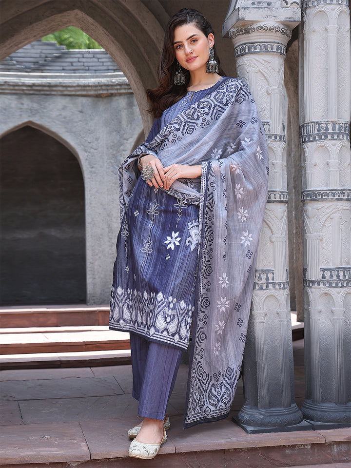 Midnight Indigo Grace Suit Set