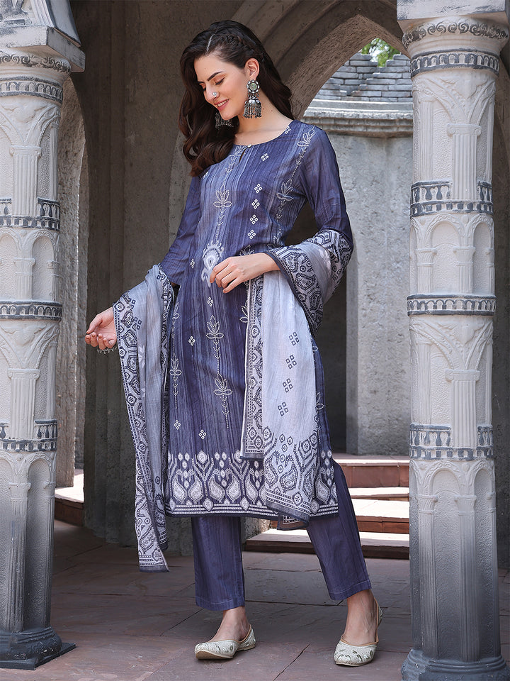 Midnight Indigo Grace Suit Set