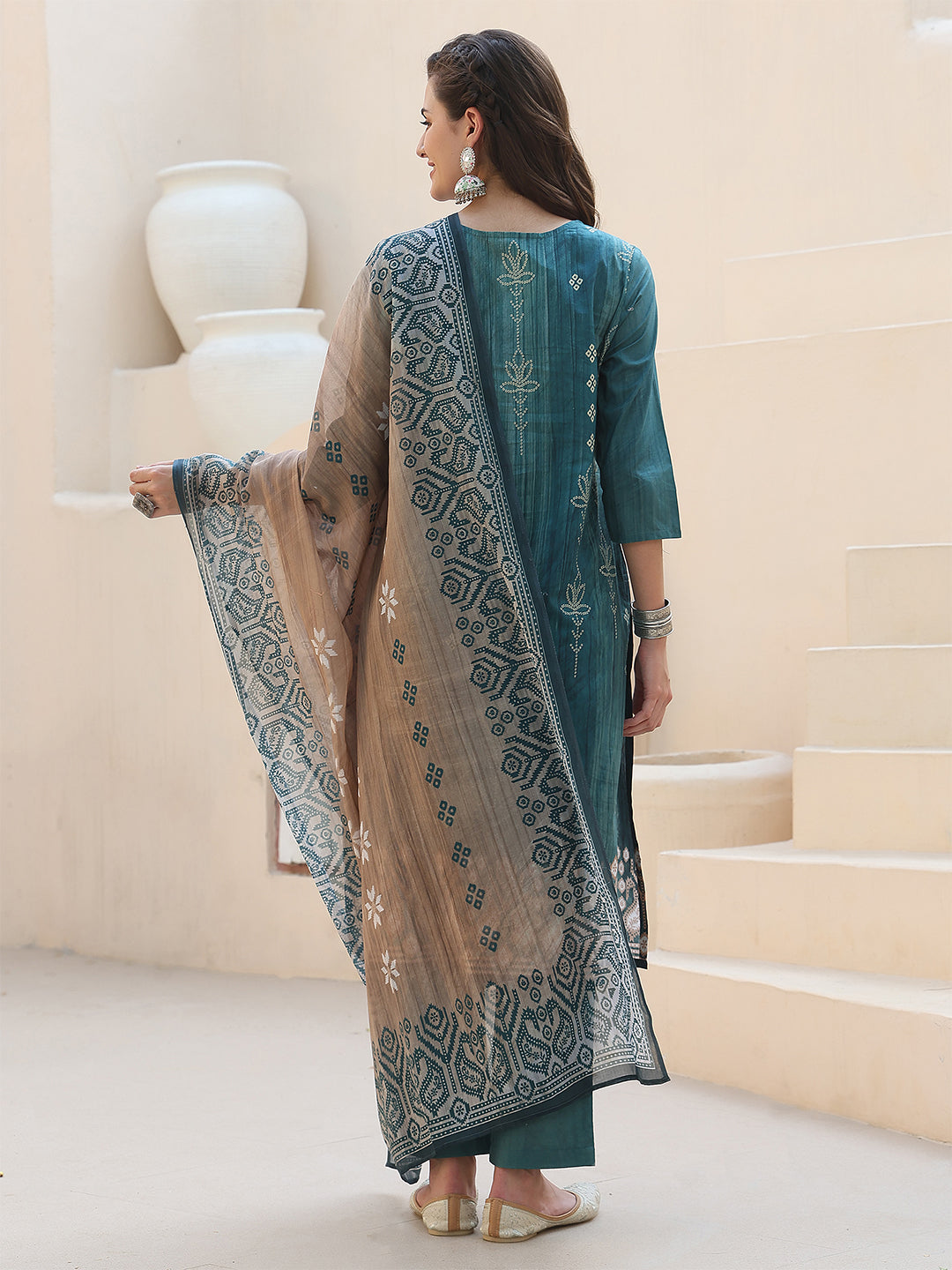 Teal Heritage Glow Suit Set