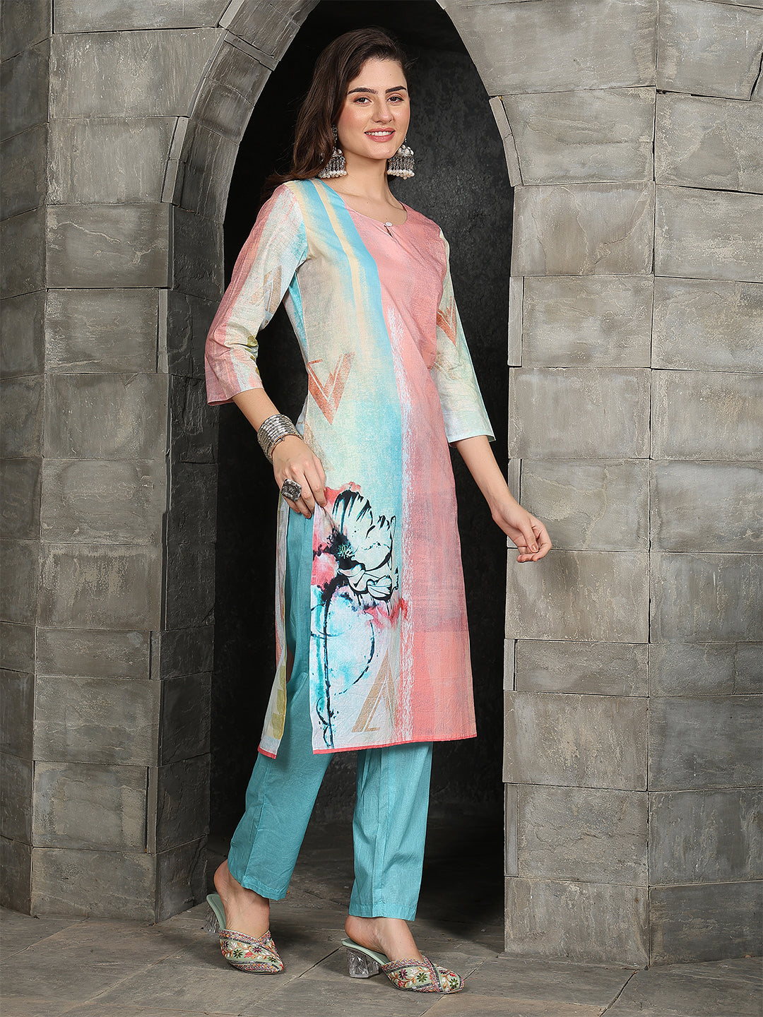 Pastel Reverie Straight Suit Set