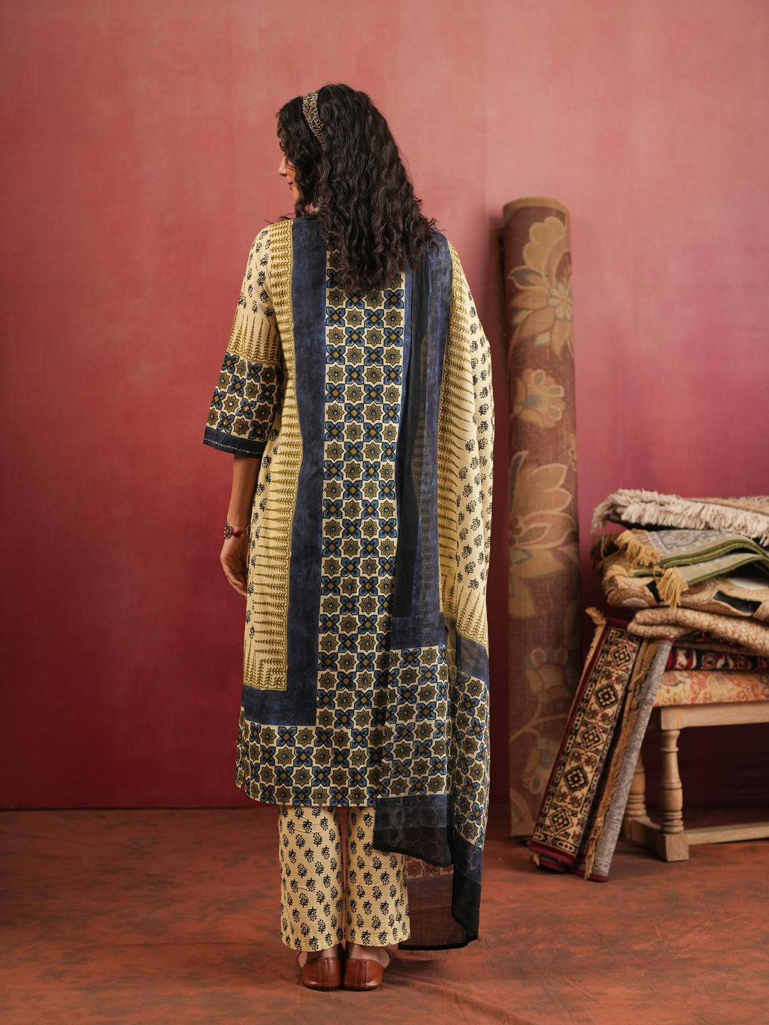 Rangrez Ajrakh Suit Set