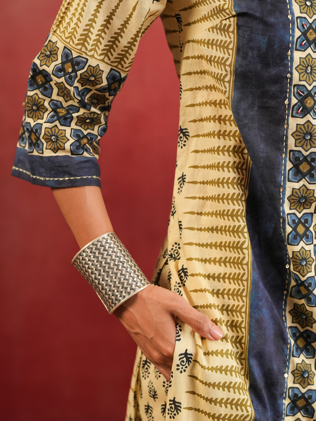 Rangrez Ajrakh Suit Set