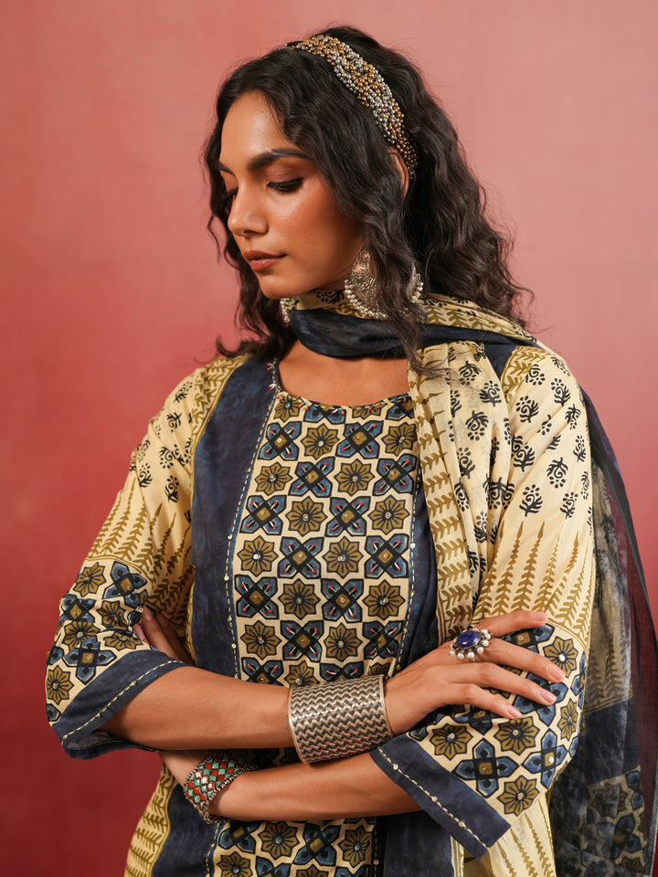 Rangrez Ajrakh Suit Set
