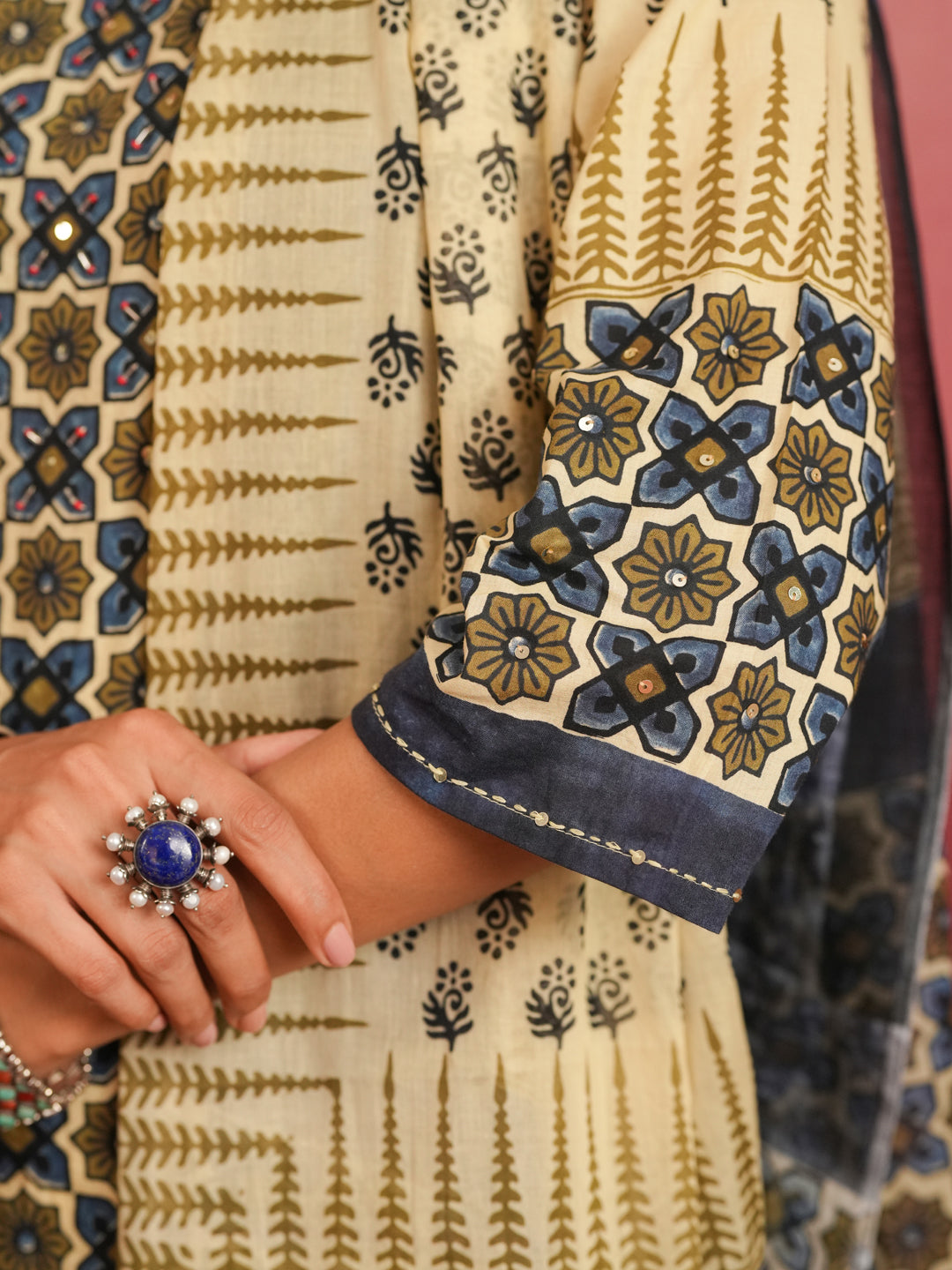 Rangrez Ajrakh Suit Set