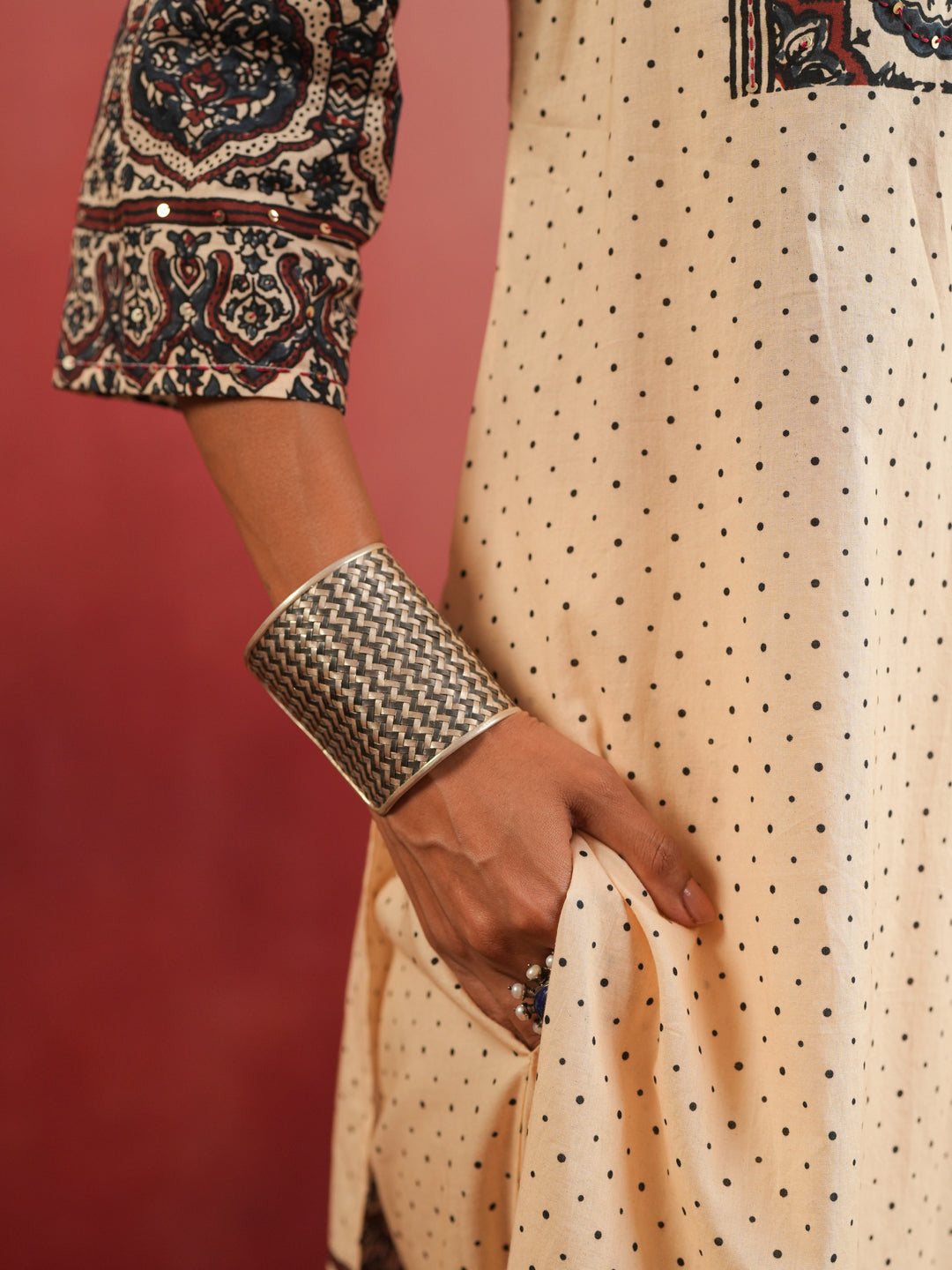 Gulraiz Ajrakh Suit Set