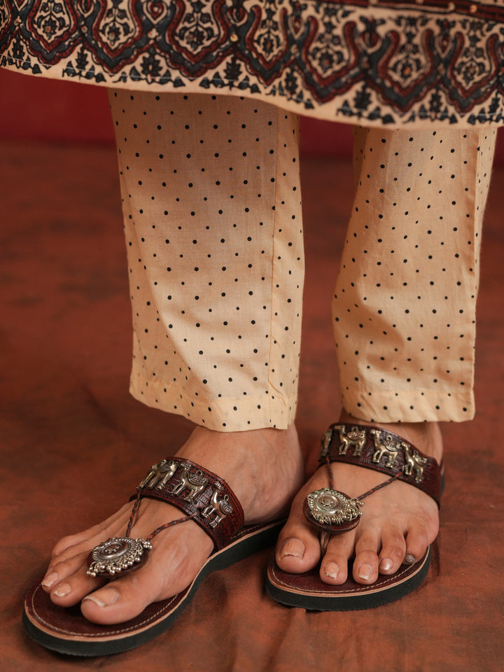 Gulraiz Ajrakh Suit Set