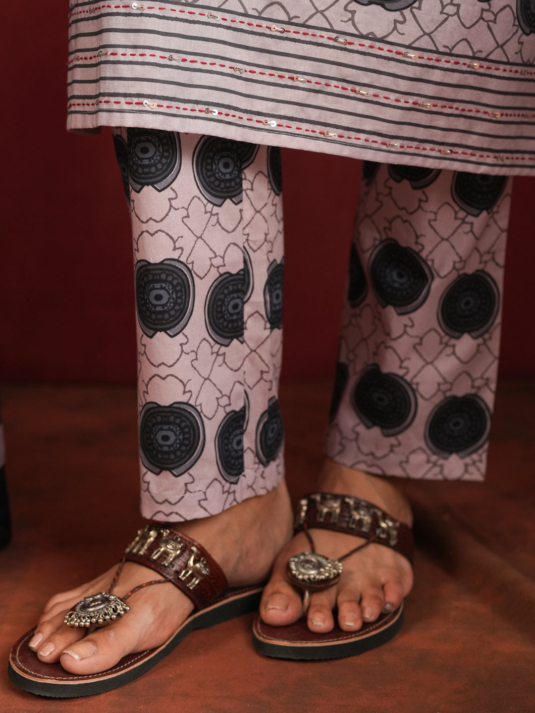 Shahnaz Ajrakh Suit Set
