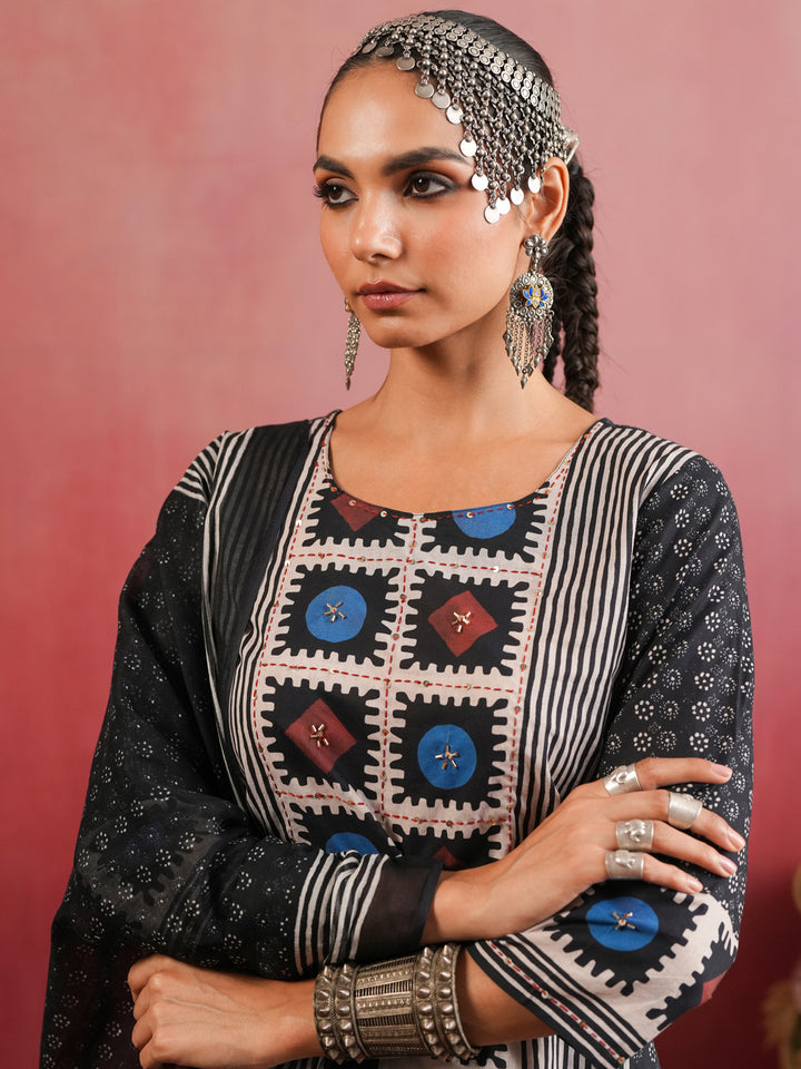 Surmayi Ajrakh Suit Set