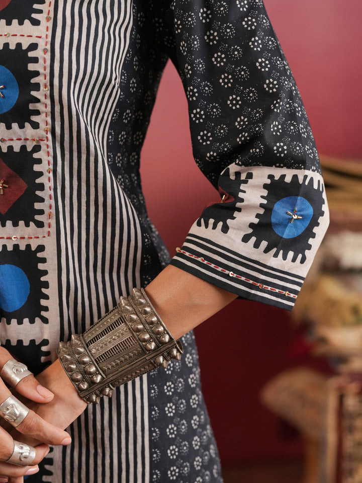 Surmayi Ajrakh Suit Set