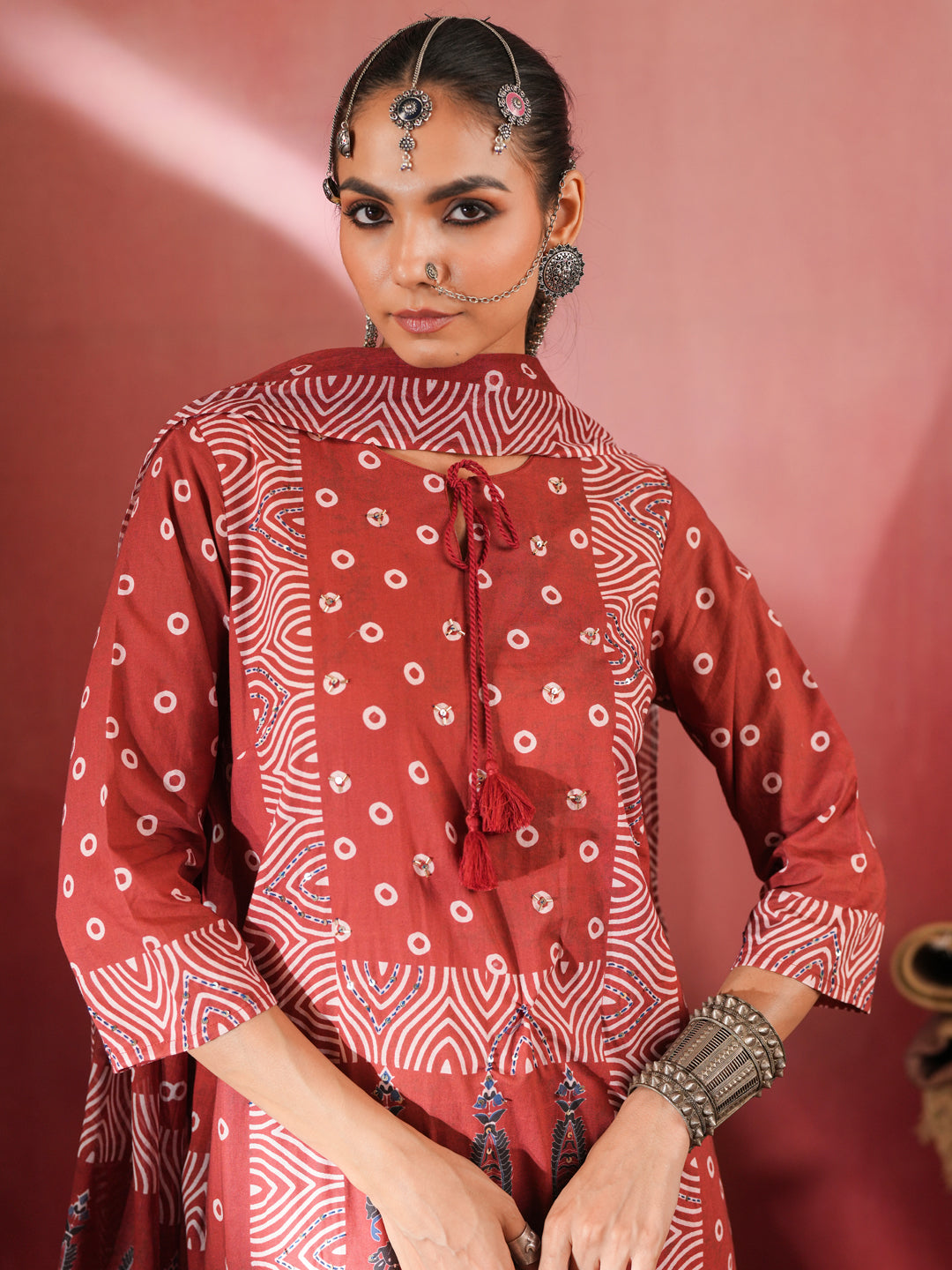 Raktima Ajrakh Suit Set