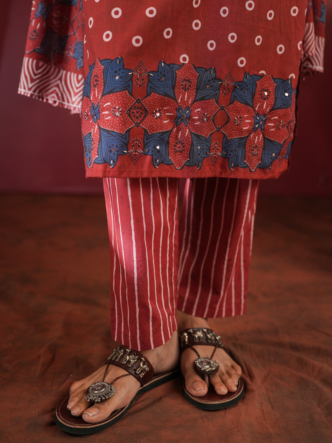 Raktima Ajrakh Suit Set