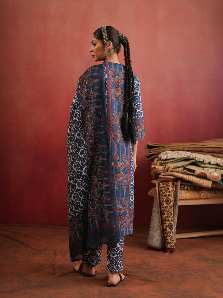 Meherbaan Ajrakh Suit Set