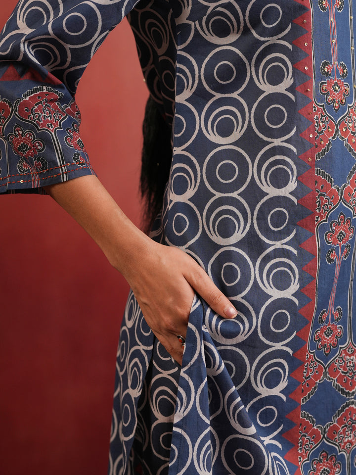 Meherbaan Ajrakh Suit Set