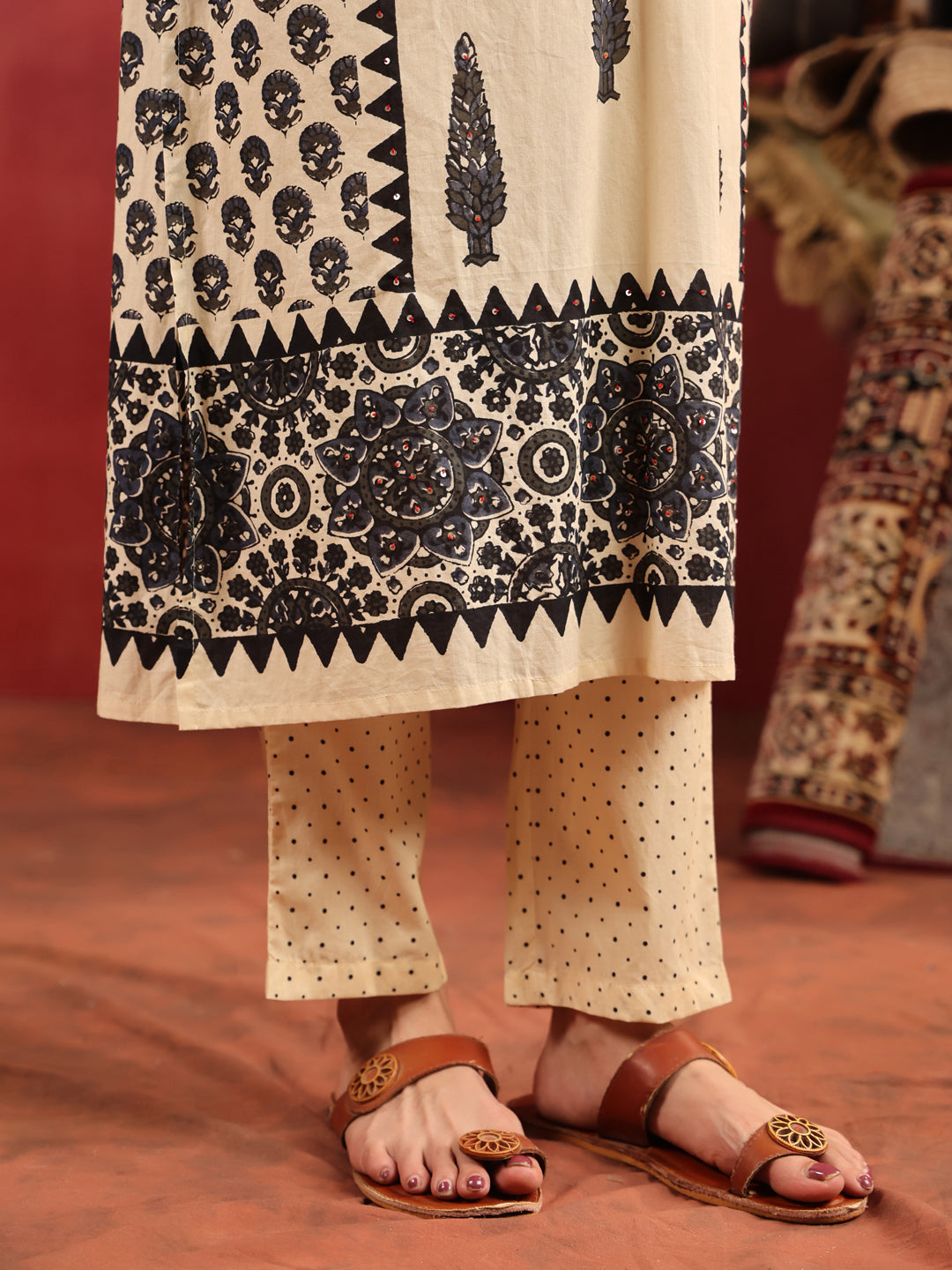 Shivangi Ajrakh Suit Set
