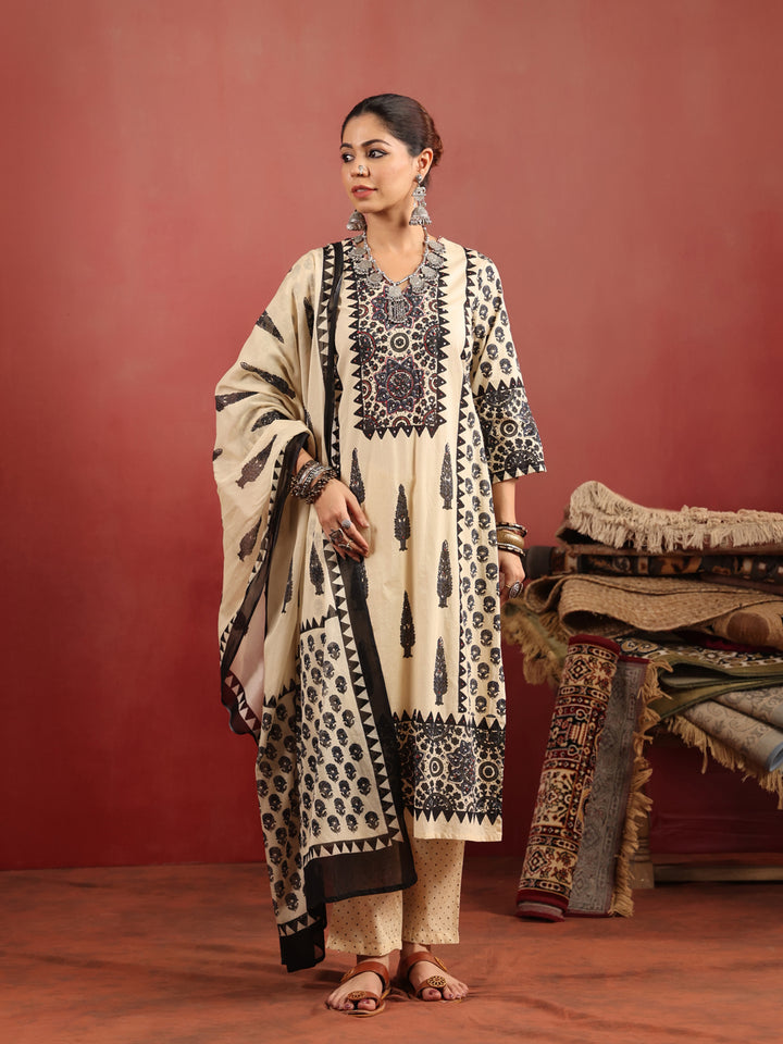 Shivangi Ajrakh Suit Set