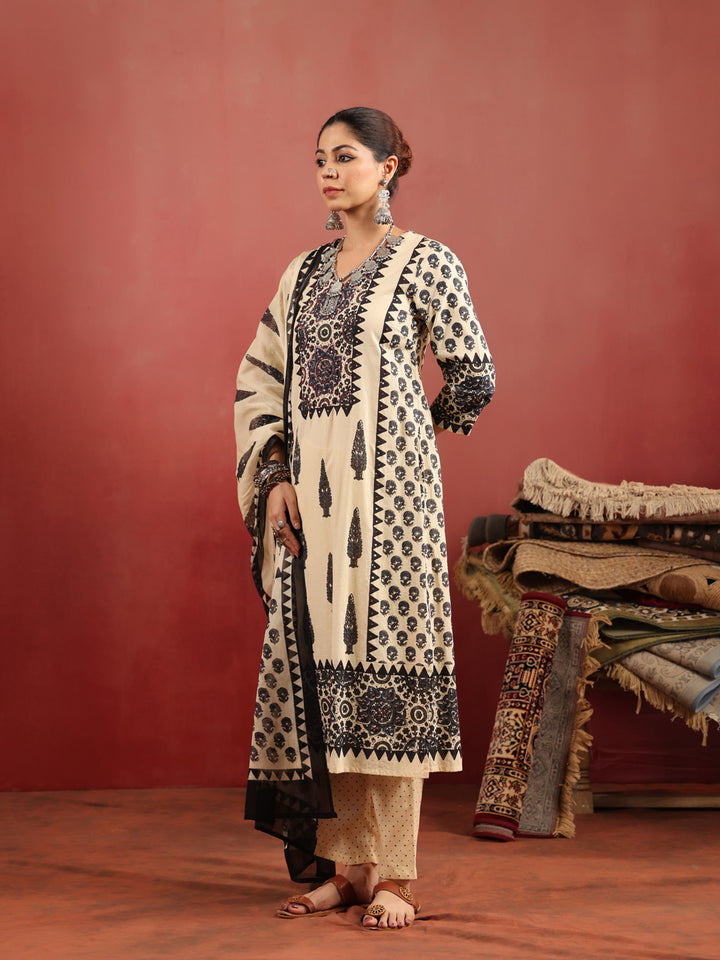 Shivangi Ajrakh Suit Set