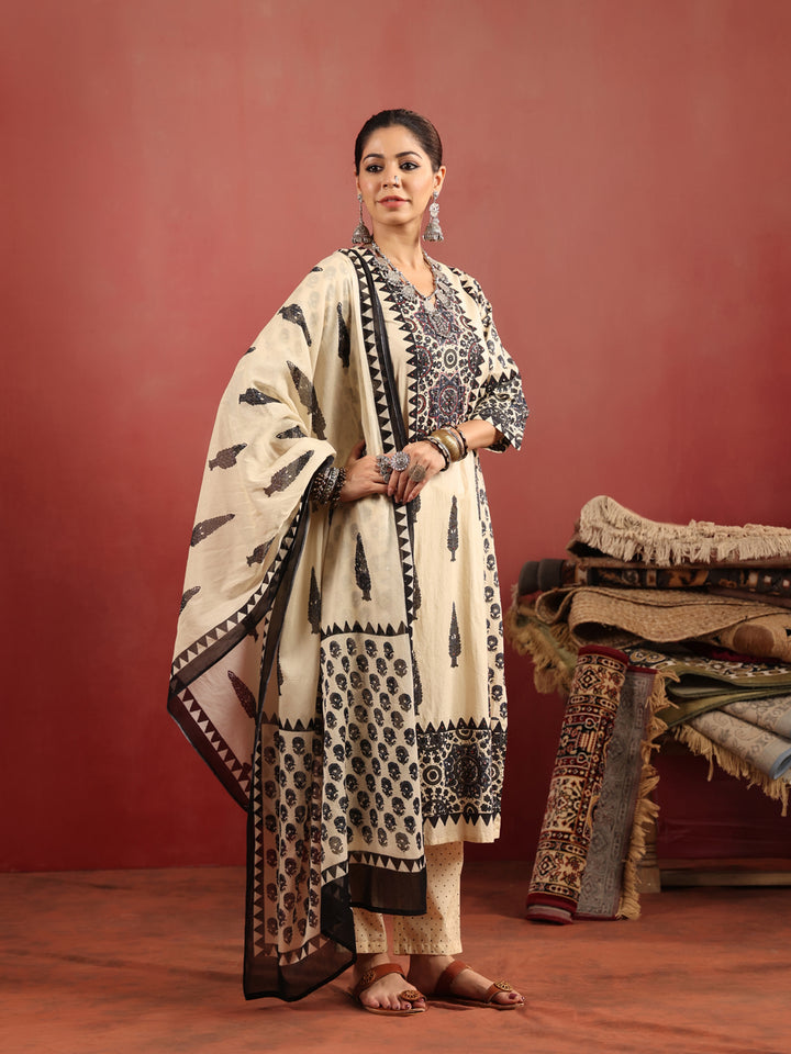 Shivangi Ajrakh Suit Set