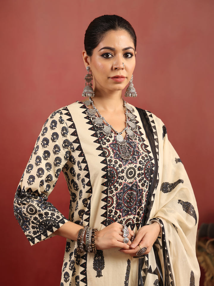Shivangi Ajrakh Suit Set