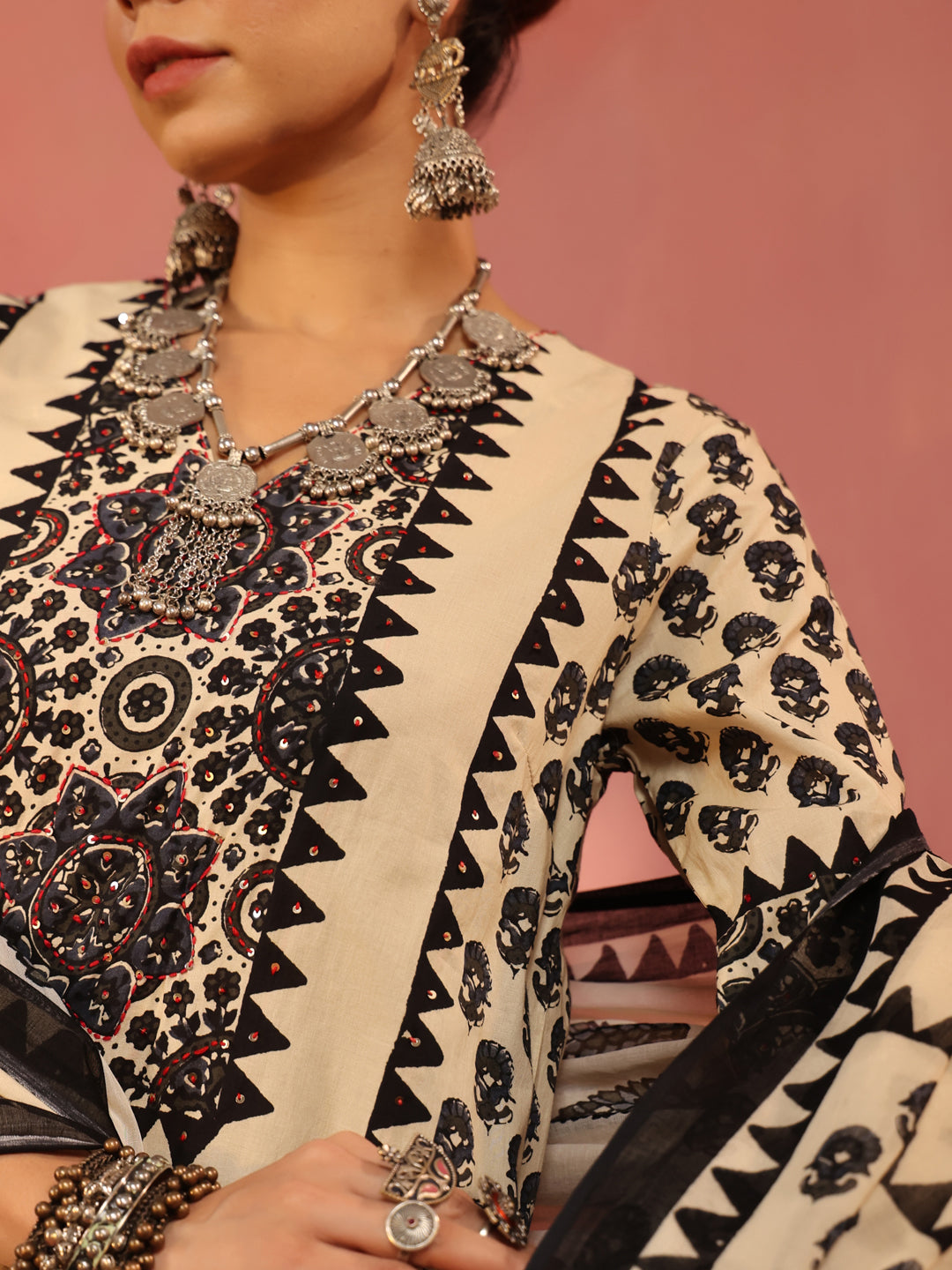 Shivangi Ajrakh Suit Set