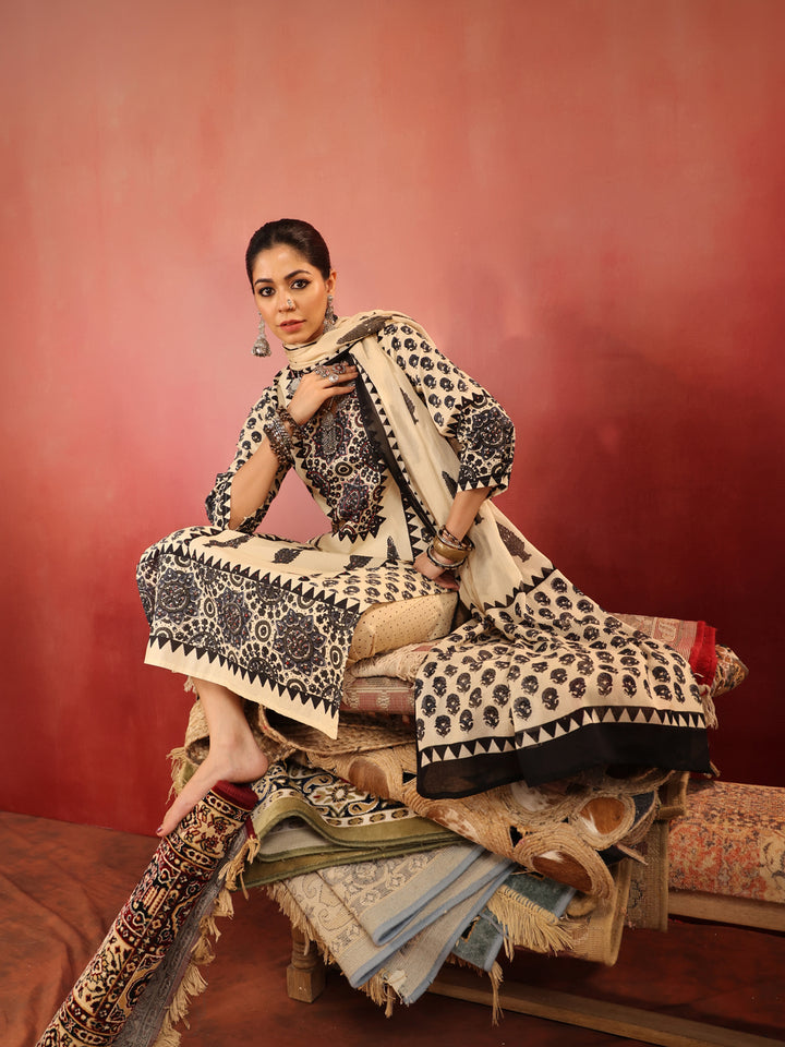 Shivangi Ajrakh Suit Set