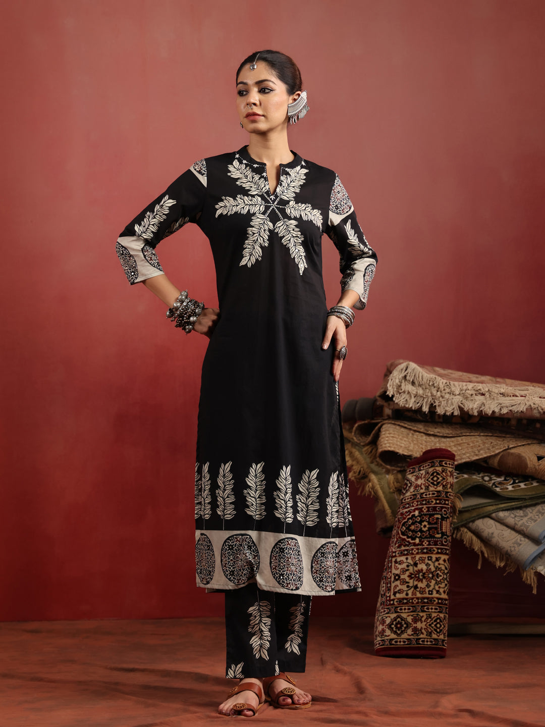 Raagini Ajrakh Suit Set
