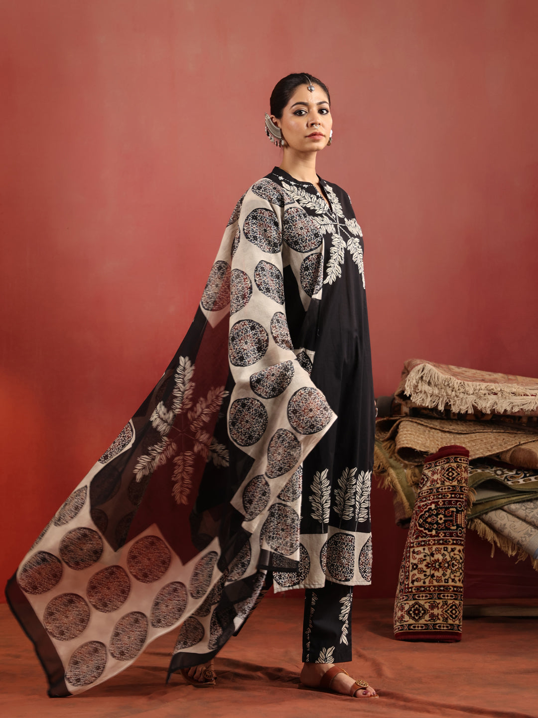 Raagini Ajrakh Suit Set