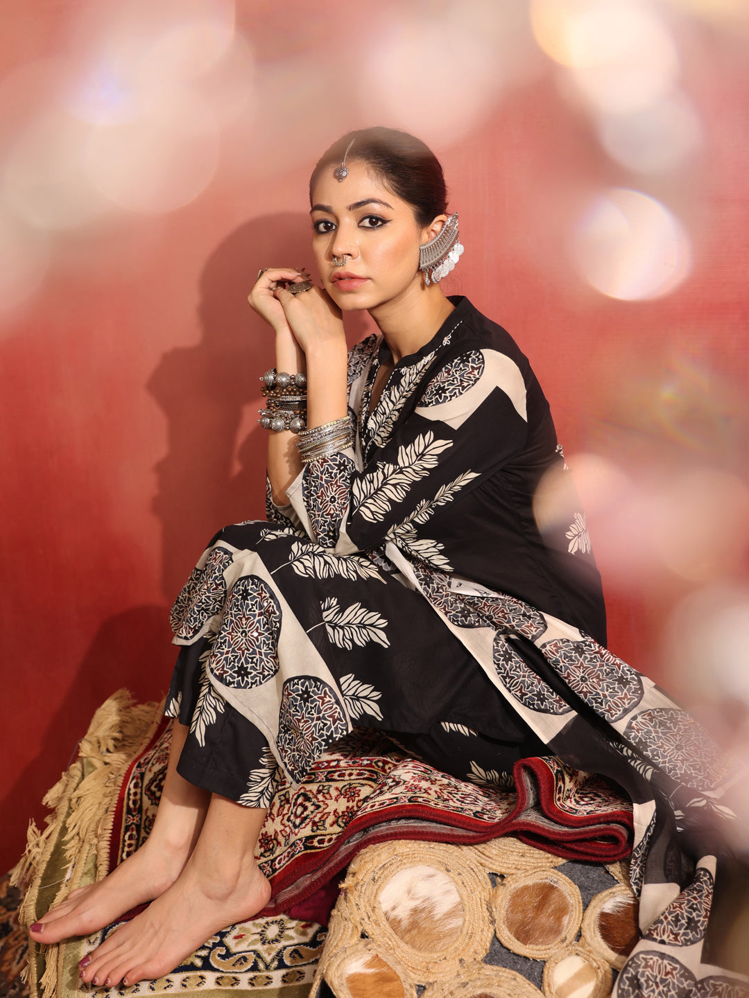 Raagini Ajrakh Suit Set