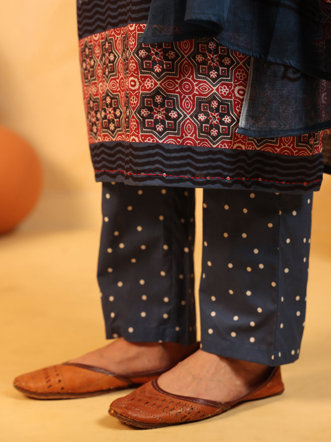 “Neelima” Indigo Suit Set