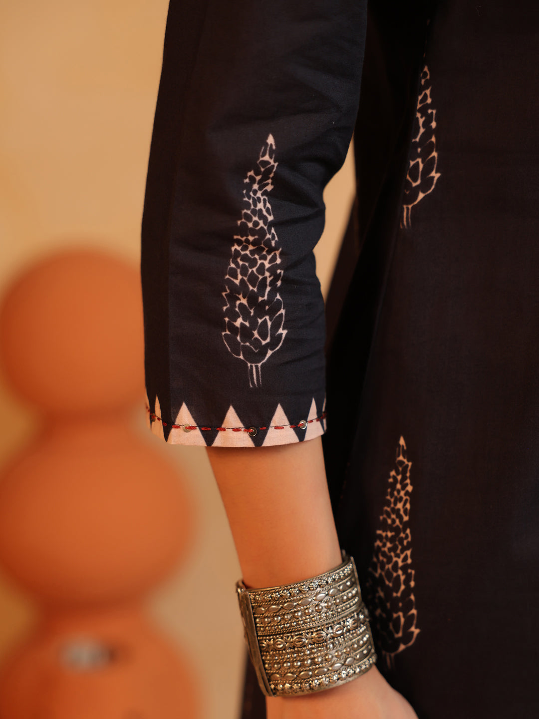 Ishya | Kohl Black Ajrakh Suit Set