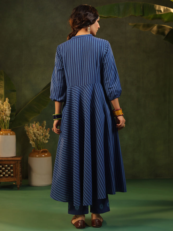 Irashi - Blue Handloom suit set